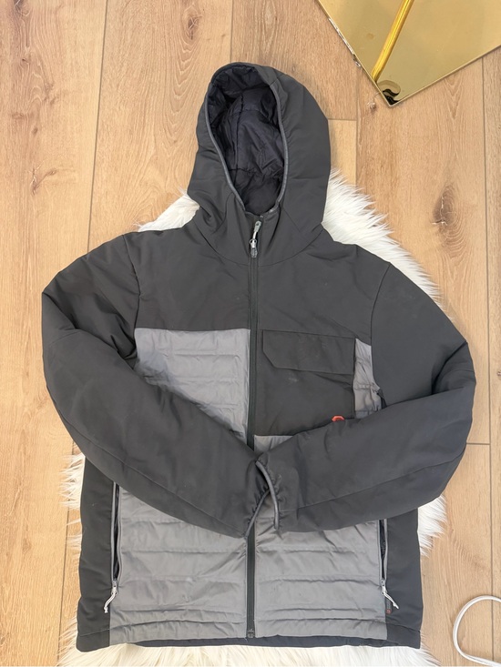 Mountain Hardwear Other - Mountain Hardwear Men's Two-Tone Hooded Puffer Jacket Black & Gray Size Medium
